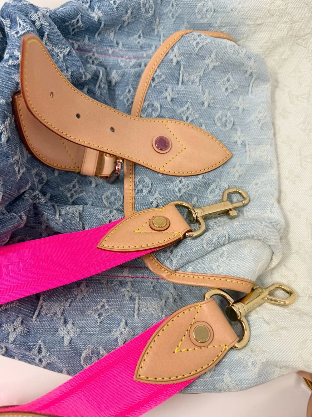 Louis Vuitton Monogram Denim Sunburst PM Blue Ombre Pink Limiter Edition